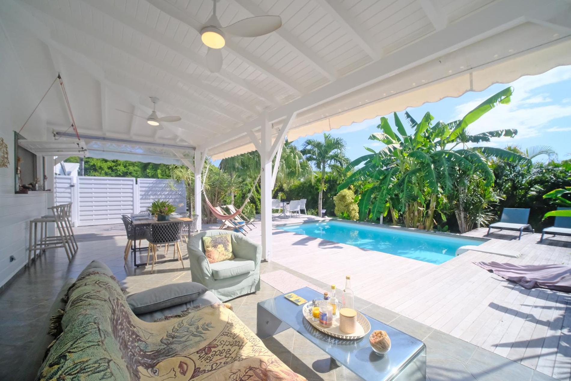 Villa Creole Pour 6 Avec Piscine *